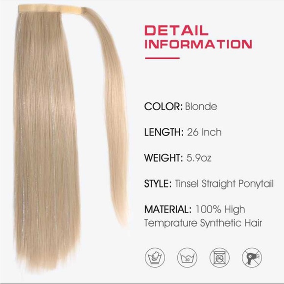 Pony w/ Tensil Clip Hair Extension ❤️ - Picture 5 of 5
